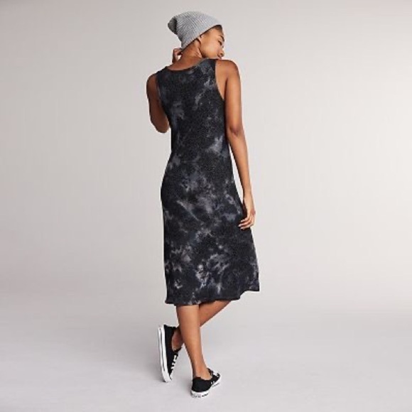 Yummy Sweater Co. Sleeveless Rib Knit Tie-Dye Print Dress Woman’s SZ Small - Picture 2 of 10